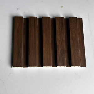 Panel de Pared WPC Hueco, Directo de Fábrica, con Sistema de Enclavamiento, Diseño 3D Acanalado, para Decoración de Interiores Comerciales - Product Image 3