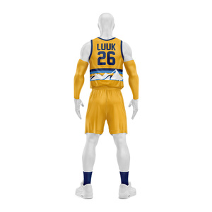 Ensemble d'uniformes de basketball personnalisés 2026 avec logo sur mesure, design col en V, couleurs d'équipe, fabricant OEM ODM - Product Image 2