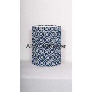 Poubelle extérieure élégante hexagonale pliable à ouverture supérieure en carton de coton, taille personnalisable pour bureau, hôpital, extérieur - Product Image 2