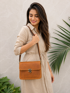 Genuine <b>Leather</b> Handbag Crossbody Sling <b>Bag</b> New Design Handmade Shoulder Crossbody <b>Bag</b> for Women's Use - Product Image 2