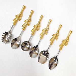 Premium Metal Cutlery <b>Set</b> Decorative Handle Luxury Dining Serving Utensil Sleek <b>Kitchen</b> <b>Accessory</b> Essential - Product Image 5