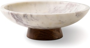 Bol de service rond martelé en acier inoxydable plaqué or, écologique et non toxique, avec base en bois, pour la décoration de fêtes et de la maison - Product Image 4