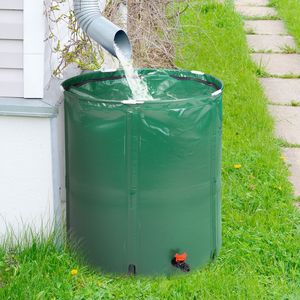 Serbatoio Pieghevole per Raccolta Acqua Piovana da 50 Galloni - Verde, Forniture per Giardino - Product Image 1