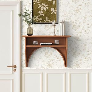 Papel Tapiz Autoadhesivo Vintage con Diseño Floral Beige, Papel de Contacto con Textura Francesa para Gabinetes, Removible para Paredes - Product Image 5
