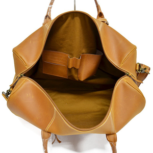 Service OEM : Sacs de voyage en cuir de vachette vieilli à col montant personnalisés – Sacs de voyage pour hommes en cuir de vachette de qualité supérieure, très tendance et personnalisables - Product Image 6