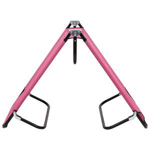Tumbona Plegable Grande de Acero con Recubrimiento en Polvo Rosa - Product Image 4