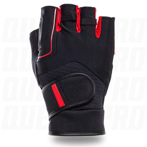 Anti <b>Slip</b> Leather <b>Half</b> Finger Weightlifting Gloves Breathable Lace Up Fitness Workout Gloves for Men Women Gym Sports Training - Product Image 3
