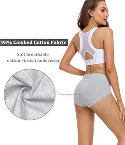 Ropa Interior Femenina de Cintura Alta de Buena Calidad, Tela Suave, Elástica, Transpirable, con Soporte en la Cintura, Cobertura Completa, Fácil de Usar - Product Image 3