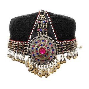 Unique Embroidery Afghan Topi <b>Caps</b> for <b>Women</b> Festive Party Wear Embroidered Hat with Unique Style for ladies - Product Image 5
