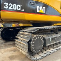 Excavatrice sur chenilles d'occasion 320 avec moteur et PLC, éprouvée sur des projets d'infrastructure à grande échelle, excellent état
