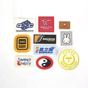Custom 3D Embossed Rubber PVC <b>Sew</b>-<b>On</b> <b>Patches</b> with Nonwoven Felt Fabric for Clothing - Product Image 2