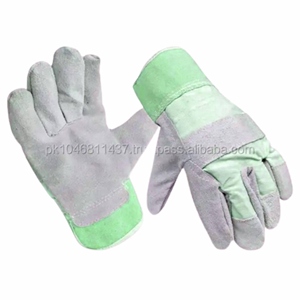 ถุงมือทำงานหนังวัวแคนาดาแบบแยกชิ้น สวมใส่สบาย ระบายอากาศได้ดี พร้อมผ้าใบป้องกันข้อมือ สำหรับงานอุตสาหกรรม - Product Image 5