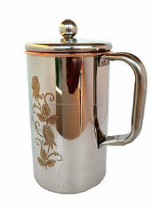 Copper Handmade Copper Water Jug With Lid for Home and Hotel Use Available at Affordable Price - Product Image 5