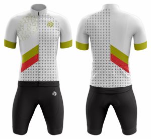 Conjunto de Jersey y Pantalones Cortos de Ciclismo Transpirables de Poliéster con Logotipo Personalizado para Hombre, Ropa Deportiva de Alto Rendimiento, Uniforme de Ciclismo, Marca Privada - Product Image 2