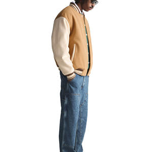 Plain Wool Custom Colors Men Varsity Jacket Best Supplier Soft Material Made Comfortable Varsity Jackets for Men - Product Image 3