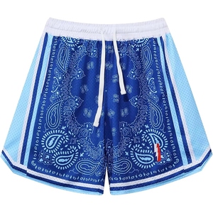 Pantalones cortos de malla ligeros con estampado Paisley Banda para hombre, pantalones cortos deportivos de baloncesto con estampado sublimado, pantalones cortos de gimnasio, mercado estadounidense - Product Image 4