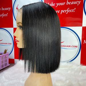 Swiss HD Lace Transparent Lace Closure Front Bone Straight Bob Perruques Cheveux Humains Cheveux Bruts Toutes Les Couleurs Extensions de Cheveux Humains - Product Image 3