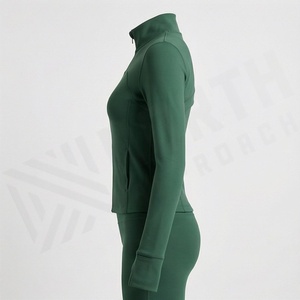 Conjunto de yoga de diseño moderno para mujer, ropa deportiva de cintura media con elástico, para deportes de invierno, ejercicio y actividades deportivas. - Product Image 3