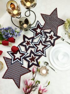 Handmade Embroidered Fabric Customized Luxury Eco-Friendly 5mm Thick Table <b>Runner</b> <b>Green</b> Leaf Design Decorative Mat - Product Image 1