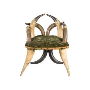 Fauteuil d'appoint rustique en corne de buffle, artisanal et luxueux, de NEHA ENTERPRISES, meubles artisanaux naturels pour salon, entrée, couloir - Product Image 3