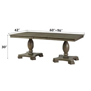 Waylon Set da sala da pranzo 7 pezzi con finitura rovere grigio - Product Image 5