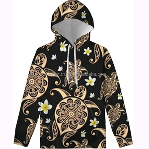 เสื้อฮู้ดสวมหัวโอเวอร์ไซส์ใส่ได้ทั้งชายและหญิงเสื้อมีฮู้ดผ้าคอตตอนเฟรนช์เทอร์รี่พิมพ์ลาย - Product Image 4