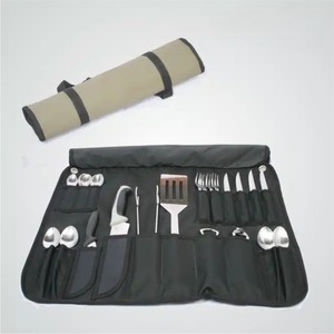 Handmade Genuine Leather Cutlery <b>Pouch</b> Luxury Portable Flatware Holder Case for Restaurant Hotel Wedding Party Tableware Bag - Product Image 6