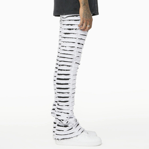 Vente en gros de jeans pour hommes de haute qualité, élégants et personnalisés, fabriqués en usine, coupe slim, fermeture à boutons, longueur standard - Product Image 4