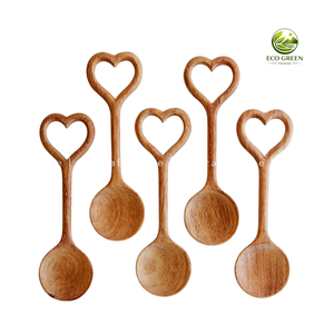 Hand Carved Wooden <b>Spoon</b> With Hole Kitchen Serving Utensils Hand Carved Classic Wooden <b>Spoon</b> with Hole - Product Image 5