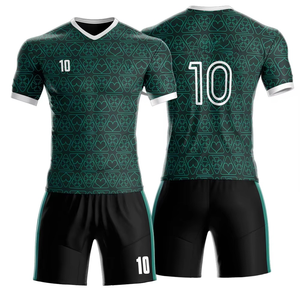 Ensemble Maillot et Short de Football Personnalisé Unisexe Blanc Gris Or 10 Respirant 100% Polyester Taille Adulte Sublimation - Product Image 5