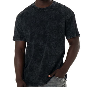 T-shirt vintage délavé à l'acide pour homme, coton premium, coupe ample, style rétro streetwear, décontracté, mode été - Product Image 6