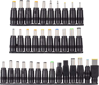 Connecteurs universels DC, Kit de 34 pièces pour chargeur d'ordinateur portable, embouts d'alimentation DC, prise femelle 5.5x2.1mm à prise mâle 5.5x2.1mm
