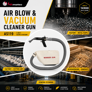 Kit de nettoyage pneumatique anti-poussière, outils de anti-brouillard, pistolet d'aspirateur de voiture - Product Image 2