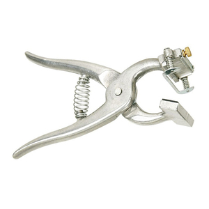 High Quality Veterinary Tattoo Pliers Stainless Steel Durable Dog Cow Pig Animal Surgery Tool Reusable Ear Tagging Instrument - Product Image 2
