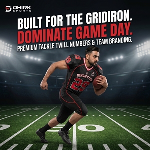 Custom V-Neck Short American Football Jersey Breathable Heavyweight Polyester Mesh <b>Game</b> Uniform Men Adult Teams Dhirk Sports - Product Image 5