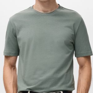 Custom 100% Cotton <b>Men's</b> Short Sleeve <b>Oversized</b> T-<b>Shirts</b>-<b>Gym</b> Street Wear Custom Logo OEM/ODM Plain Dyed 180g Breathable - Product Image 1