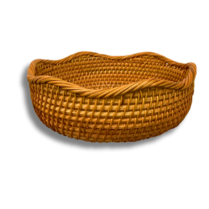 Premium Eco-friendly Handmade <b>Wicker</b> BREAD RATTAN <b>BASKET</b> / TRAY Eco Home & <b>Gift</b> Storage Multipurpose Storage & Decor - Product Image 1