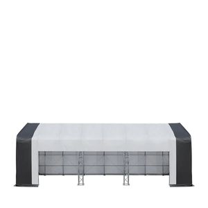 Capannone di Stoccaggio a Doppia Struttura 80FT X 33FT con (3) Aperture Larghe di 19FT, Porta Stile Ponteggio per Officine e Impianti - Product Image 2