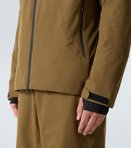 Conjunto de Chaqueta y Pantalones Cortavientos de Nailon Marrón Arena, Personalizado, Venta al Por Mayor, Proveedor de Fábrica, Estilo Urbano Casual para Otoño - Product Image 6
