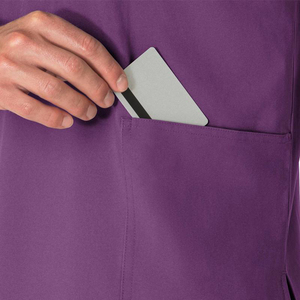 Men's Medical Scrub Suit Stretchy Knitted Fabric Hospital <b>Doctor</b> Nursing Surgical Uniform <b>Sets</b> Custom Logo OEM Supplier - Product Image 6