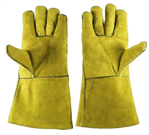 Guantes de Soldadura de Piel de Vacuno de Primera Calidad, Resistentes al Calor y a las Chispas, para Protección de Manos - Product Image 4