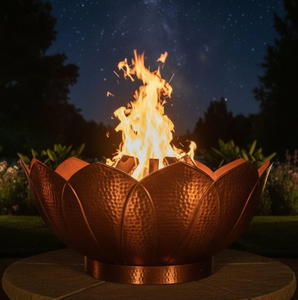 Chimenea de Hierro para Exteriores, Chimenea Moderna de Gas Natural con Llameador para Patio, Jardín, Terraza y Camping - Product Image 5