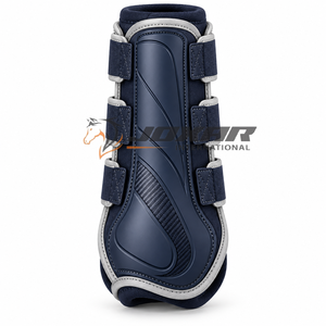 Botas de cepillado para caballos con amortiguación suave, tela resistente y diseño práctico para un entrenamiento cómodo. - Product Image 3