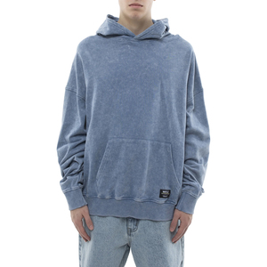 Hoodie en molleton de coton tricoté 500g pour homme, coupe oversize vintage, épaules tombantes, effet délavé soleil, zippé, style streetwear, sur mesure pour l'hiver - Product Image 1