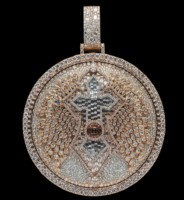 Collier Pendentif Lettre Hip Hop Personnalisé pour Enfants Certifié IGI, Chaîne à Maillons, Diamant, Fête, Pierres Précieuses RB, Argent Sterling 925, Laboratoire