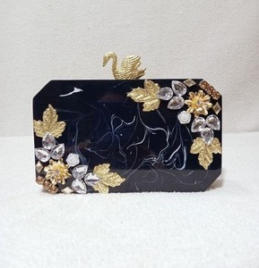Bolso de Mano de Resina Acrílica de Lujo para Mujer, Transparente, para Fiestas Nocturnas, Bolso de Diseñador para Bodas 2026 - Product Image 3