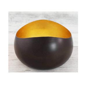 Modern Metal Tea Light <b>Candle</b> Bowl Votive T Light Holder Living Room Table Decor Exquisite Black Wind Light Diwali Festive Decor - Product Image 1