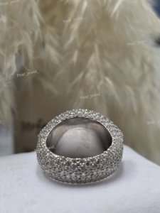 Anillo de Plata de Ley 925 con Baño de Rodio y Moissanita de Corte Brillante en Forma de Ojo, Piedra Central, Regalo de Boda, Unisex - Product Image 5