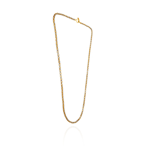Collier pendentif cercle en or jaune 14 carats avec diamant de laboratoire taille brillant, design étoile ouverte, en métal lourd, tendance, pour homme, mariage - Product Image 2