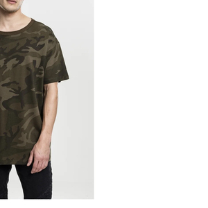 T-shirt pour homme, streetwear, imprimé camouflage, coton, manches courtes, col rond, coupe ample, décontracté, été - Product Image 5